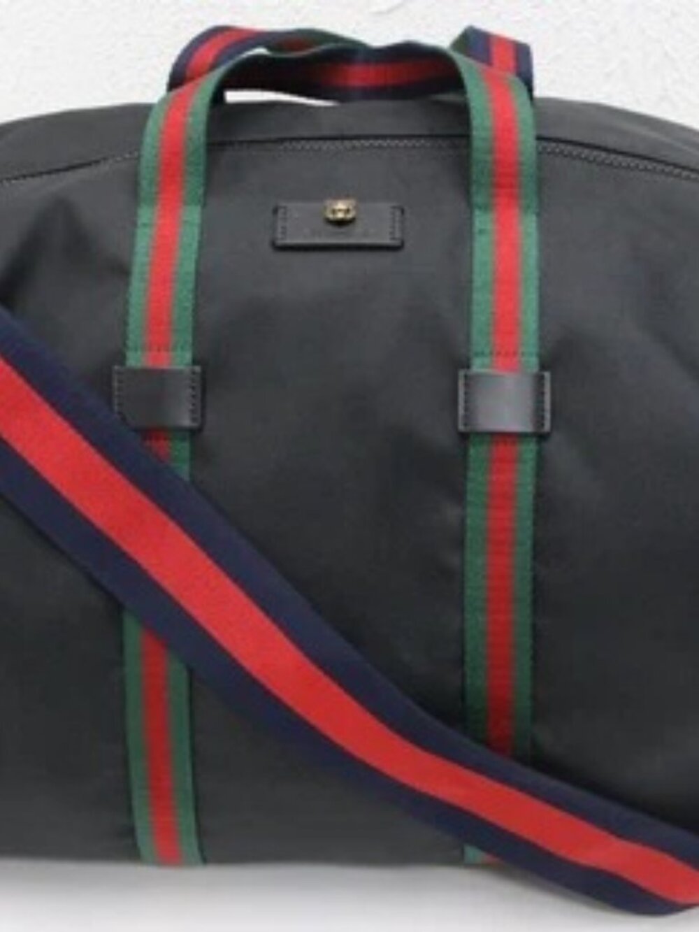 Gucci Technical Canvas Duffle Travel Bag
